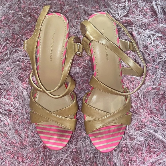 Tommy Hilfiger Pink Wedges - Picture 2 of 12